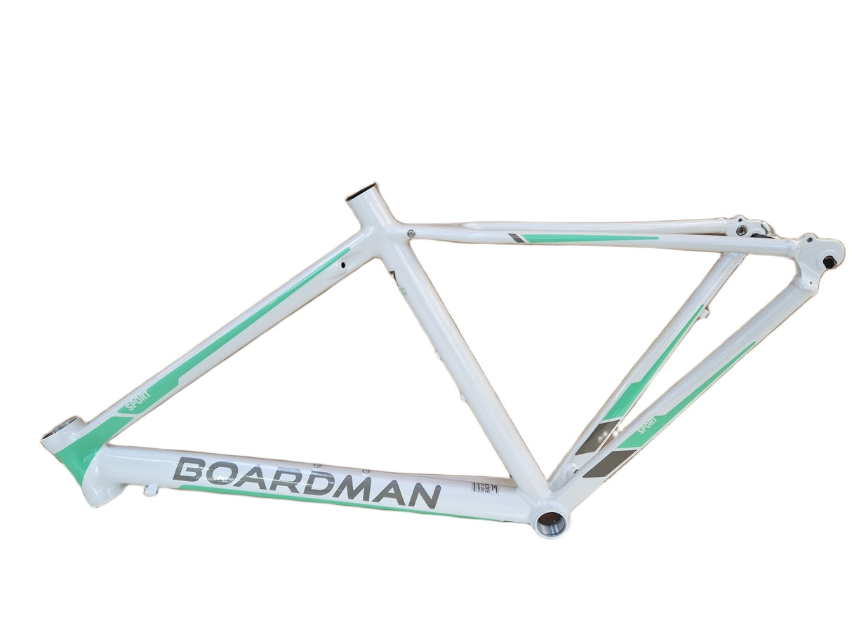 Boardman Sport Womens Aluminium Bike Frame Only - White/Green - 16" Small