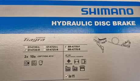 Shimano Tiagra ST-R4720 Right Shifter Front Disk Brake & Lever BR-4770 Black