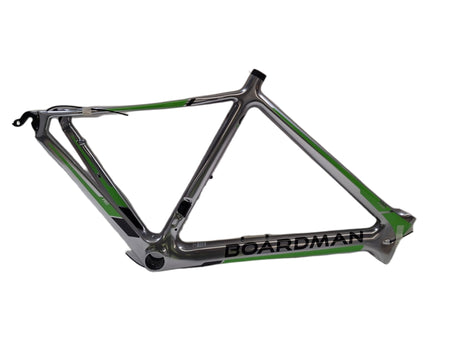 Boardman Road Pro Disc 700c Carbon Bike Frame - Silver/Green - 51.5cm Small