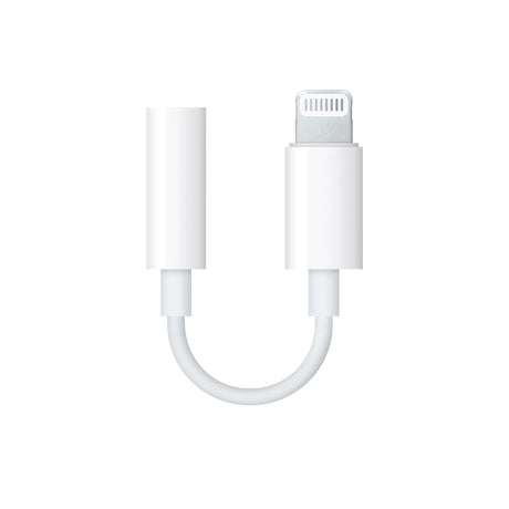 Geniune Apple iPhone Lightning to 3.5 mm Headphone Jack Adapter - White