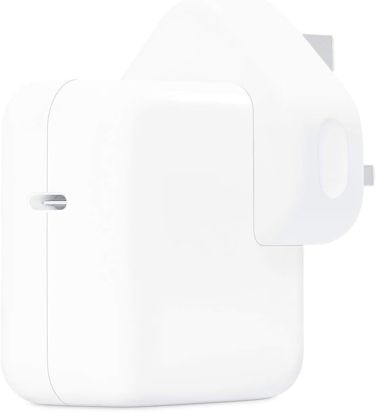 Genuine Apple MY1W2B/A 30 W USB Type-C Fast Charging Power Adapter - White
