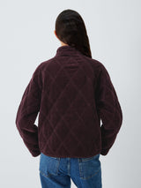 AND/OR Harley Quilted Cotton Blend Corduroy Jacket Size 12 - Dark Burgundy