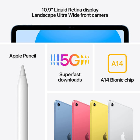 Apple iPad 256GB 2022 10th Gen Wi-Fi & Cellular 10.9'' - Yellow
