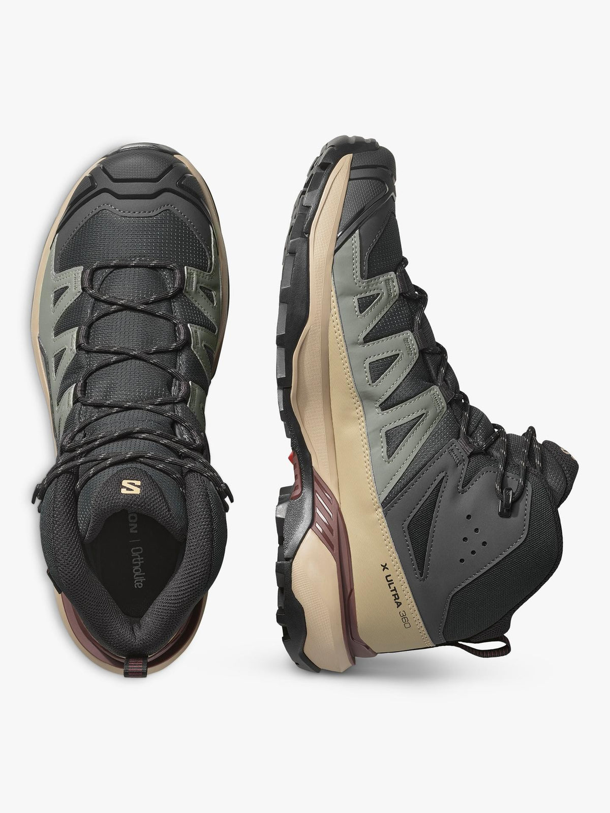 Salomon Men's X Ultra 360 Mid Gore-Tex Hiking Shoes - Phantom/Desert - UK 11
