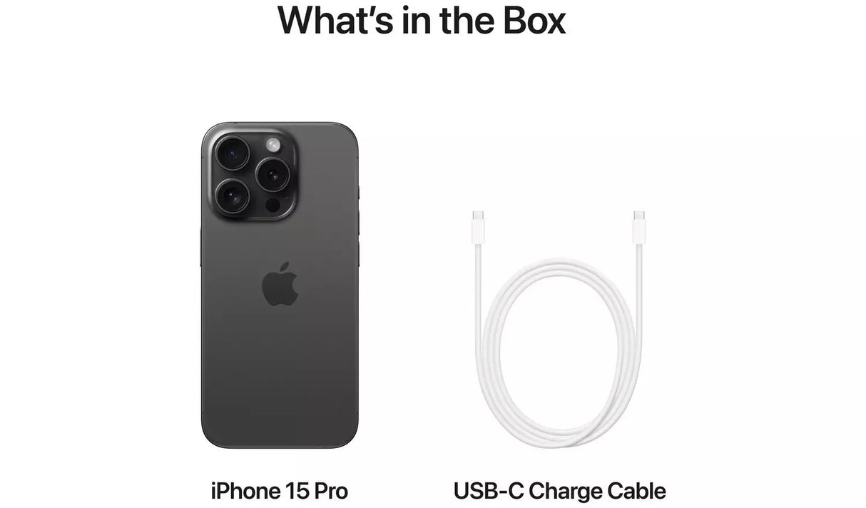 Apple iPhone 15 Pro 5G 128GB Smartphone SIM-Free Unlocked - Black