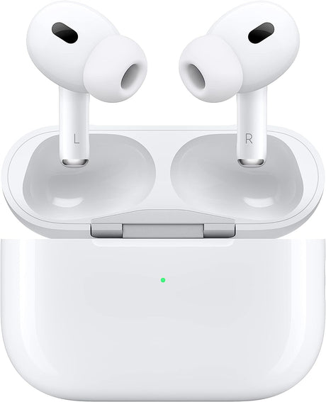 Apple MTJV3ZM/A AirPods Pro 2nd Gen with MagSafe Charging Case 2023 - White - Kazoop 