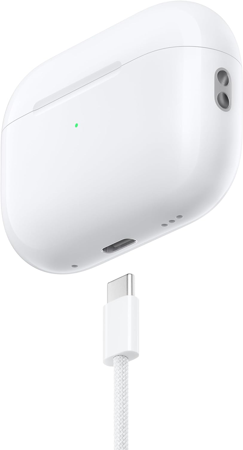 Apple MTJV3ZM/A AirPods Pro 2nd Gen with MagSafe Charging Case 2023 - White - Kazoop 