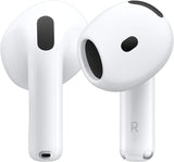 Apple AirPods 4 In-Ear Wireless Bluetooth Earbuds with Charging Case - White - Kazoop 