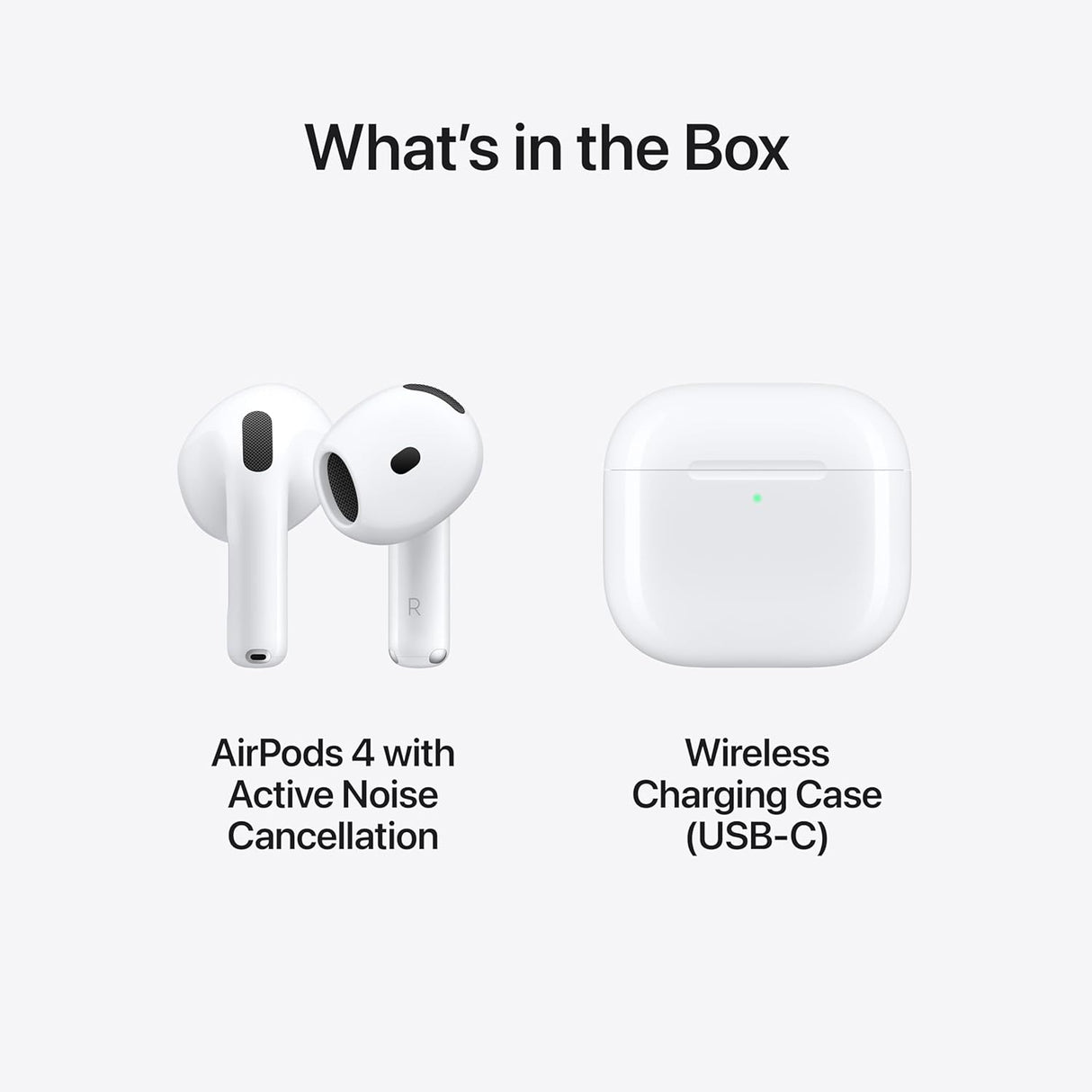 Apple AirPods 4th Gen Active Noise Cancellation Bluetooth Earbuds - White