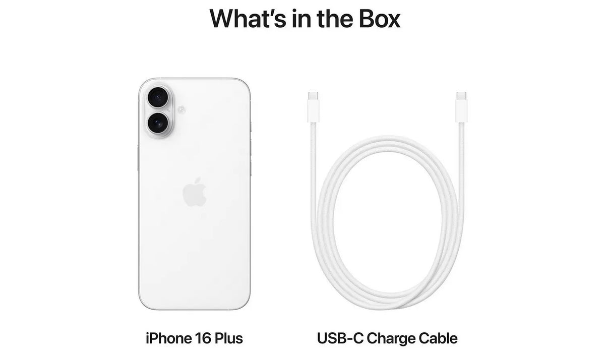 Apple iPhone 16 Plus A3290 256GB 6.7in OLED 5G Unlocked Smartphone - White