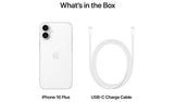 Apple iPhone 16 Plus A3290 256GB 6.7in OLED 5G Unlocked Smartphone - White