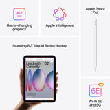 Apple iPad mini 8.3" 2024 A17 Pro Wi-Fi+ Cellular 5G eSIM 128GB - Starlight