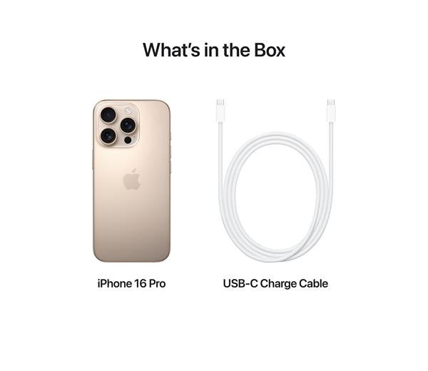 Apple iPhone 16 Pro 128GB 5G Smartphone Unlocked SIM-Free - Desert Titanium - Kazoop 