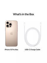 Apple iPhone 16 Pro Max 256GB 5G SIM-Free 6.9" Smartphone - Desert Titanium