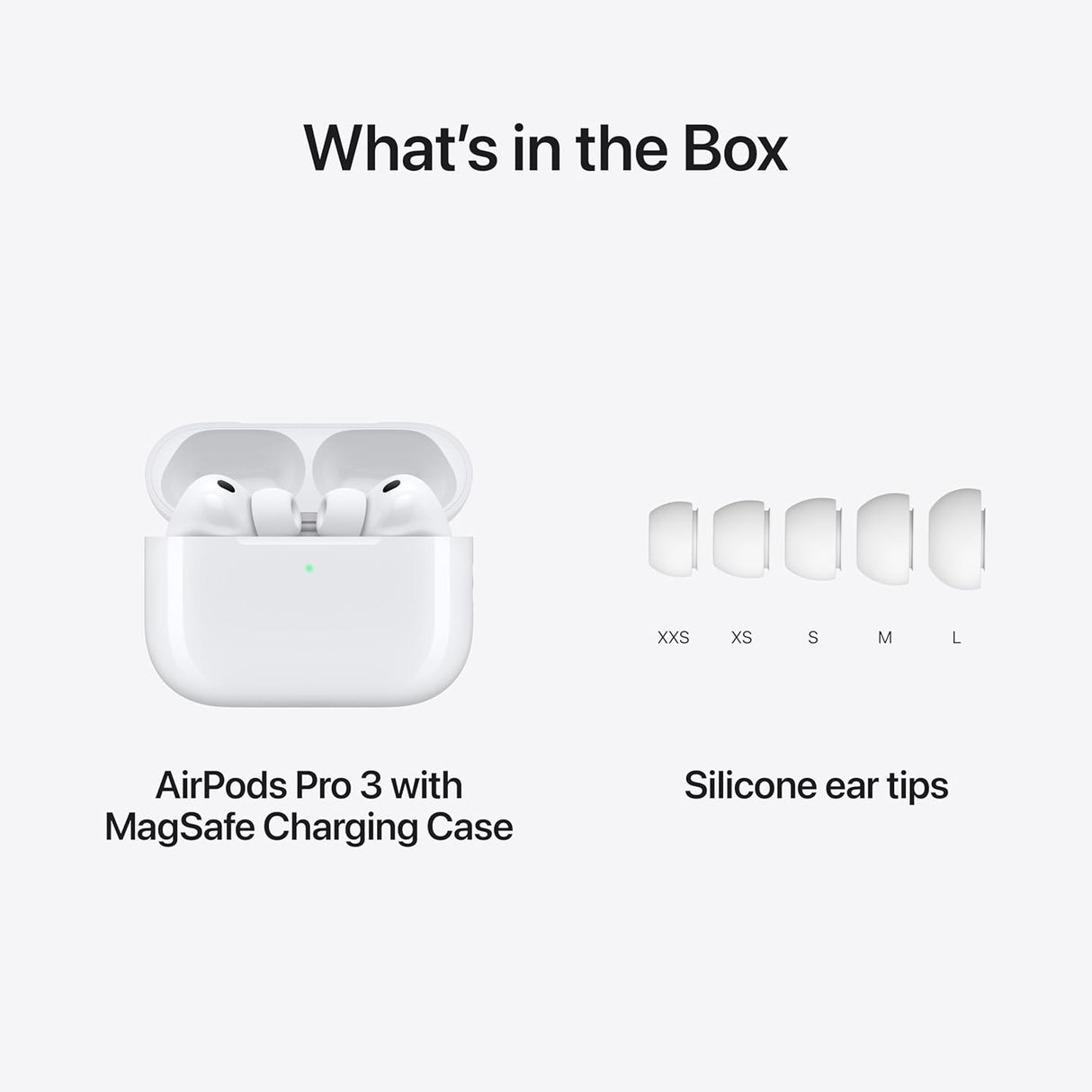 Apple AirPods Pro 3 Bluetooth Headphones with MagSafe Charging Case - White