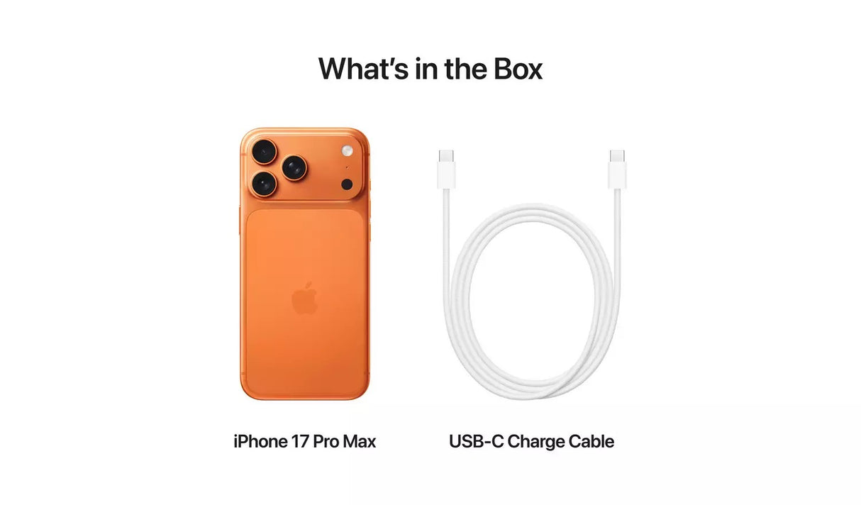 Apple iPhone 17 Pro 1TB 6.3in A19 Pro 5G Unlocked Smartphone - Cosmic Orange