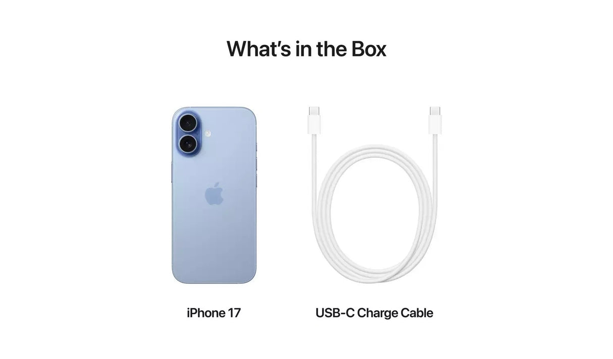 Apple iPhone 17 5G 6.3'' AI Smartphone 256GB Unlocked SIM-Free - Mist Blue B
