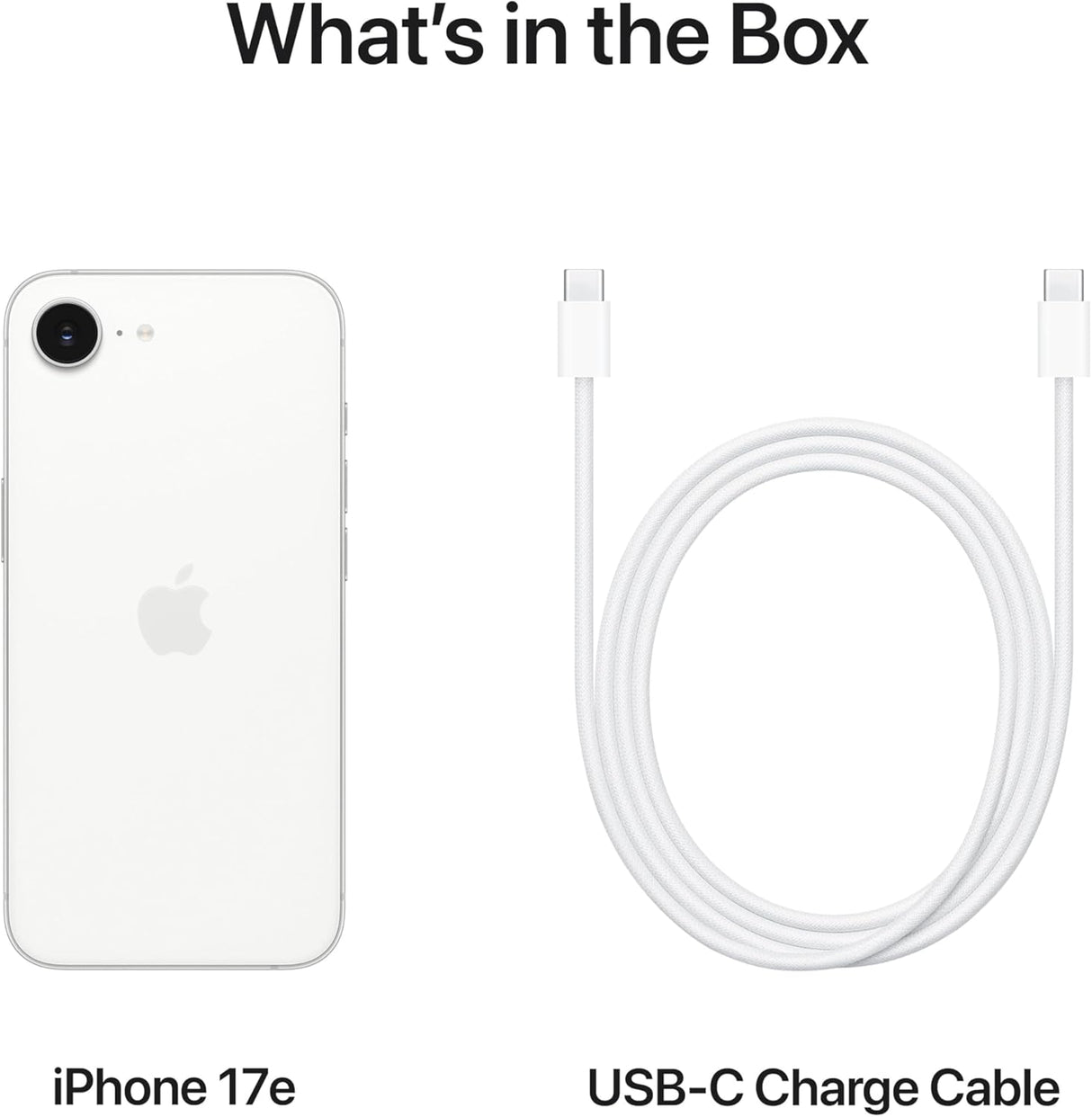 Apple iPhone 17e 5G 6.1'' iOS Smartphone 256GB Unlocked SIM-Free - White