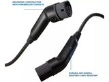 Wottz 3 Phase Type 2 to Type 2 32A / 22kW 5m Electric Vehicle Cable - Black