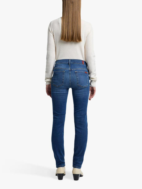7 For All Mankind Roxanne B(Air) Mid-Rise Skinny Jeans - Duchess - Size 32