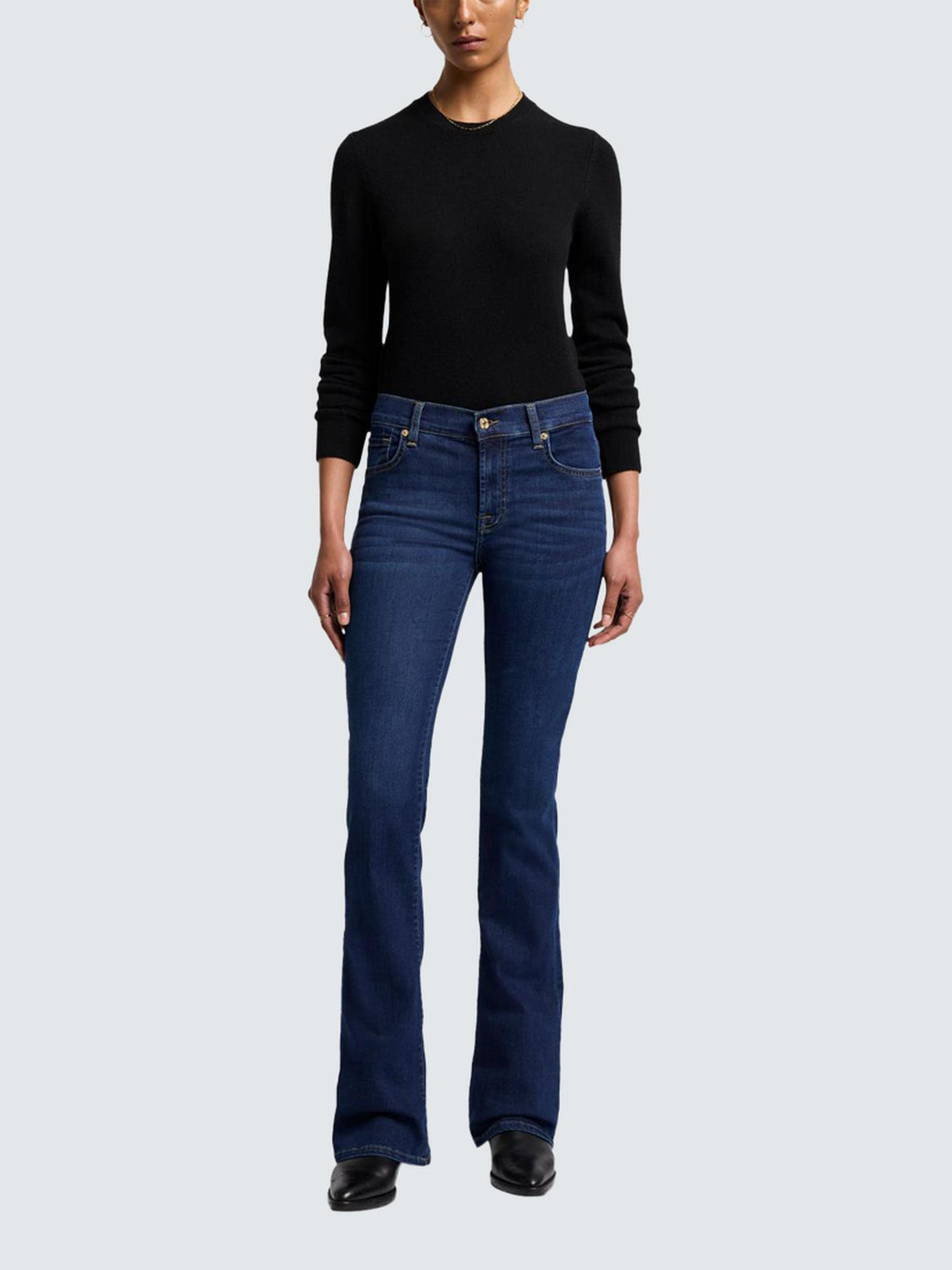 7 For All Mankind Womens Bootcut B(Air) Denim Jeans Rinsed Indigo Size 29