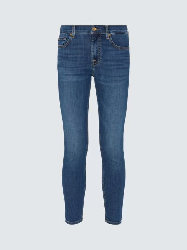 7 For All Mankind Women's B(Air) Skinny Plain Denim Jeans - Duchess - 28