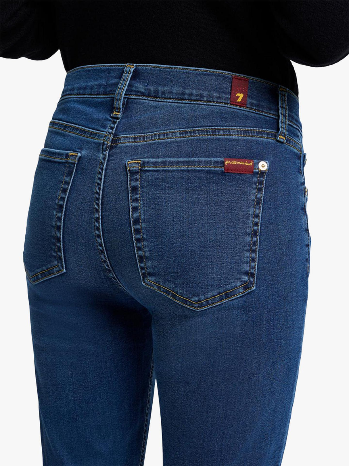 7 For All Mankind Womens Cotton Blend Skinny B(Air) Denim Jeans Duchess 29