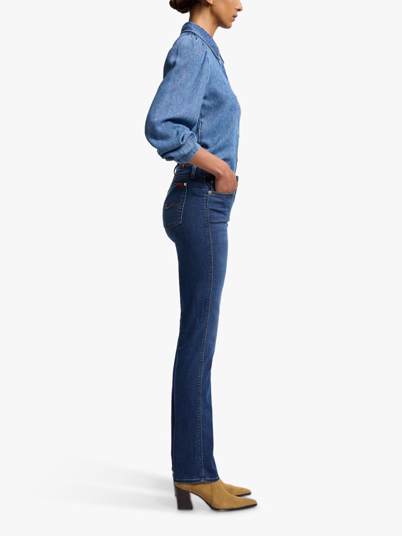 7 For All Mankind Kimmie B(Air) Mid Rise Straight Jeans - Duchess - Size 32