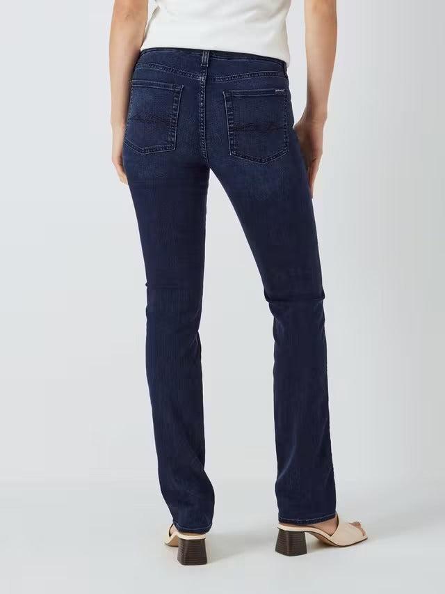 7 For All Mankind Women's Kimmie Bair Straight Jeans - Park Avenue - Size 29
