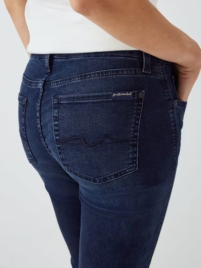 7 For All Mankind Women's Kimmie Bair Straight Jeans - Park Avenue - Size 29