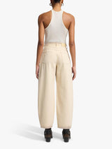 7 For All Mankind Bonnie Curvilinear Mid Rise Wide Jeans - Sand Beach - 29
