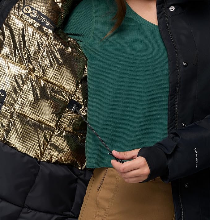 Columbia Women's Little Si II Waterproof Hooded Parka Jacket Black - Medium