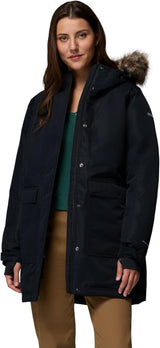 Columbia Women's Little Si II Waterproof Hooded Parka Jacket Black - Medium