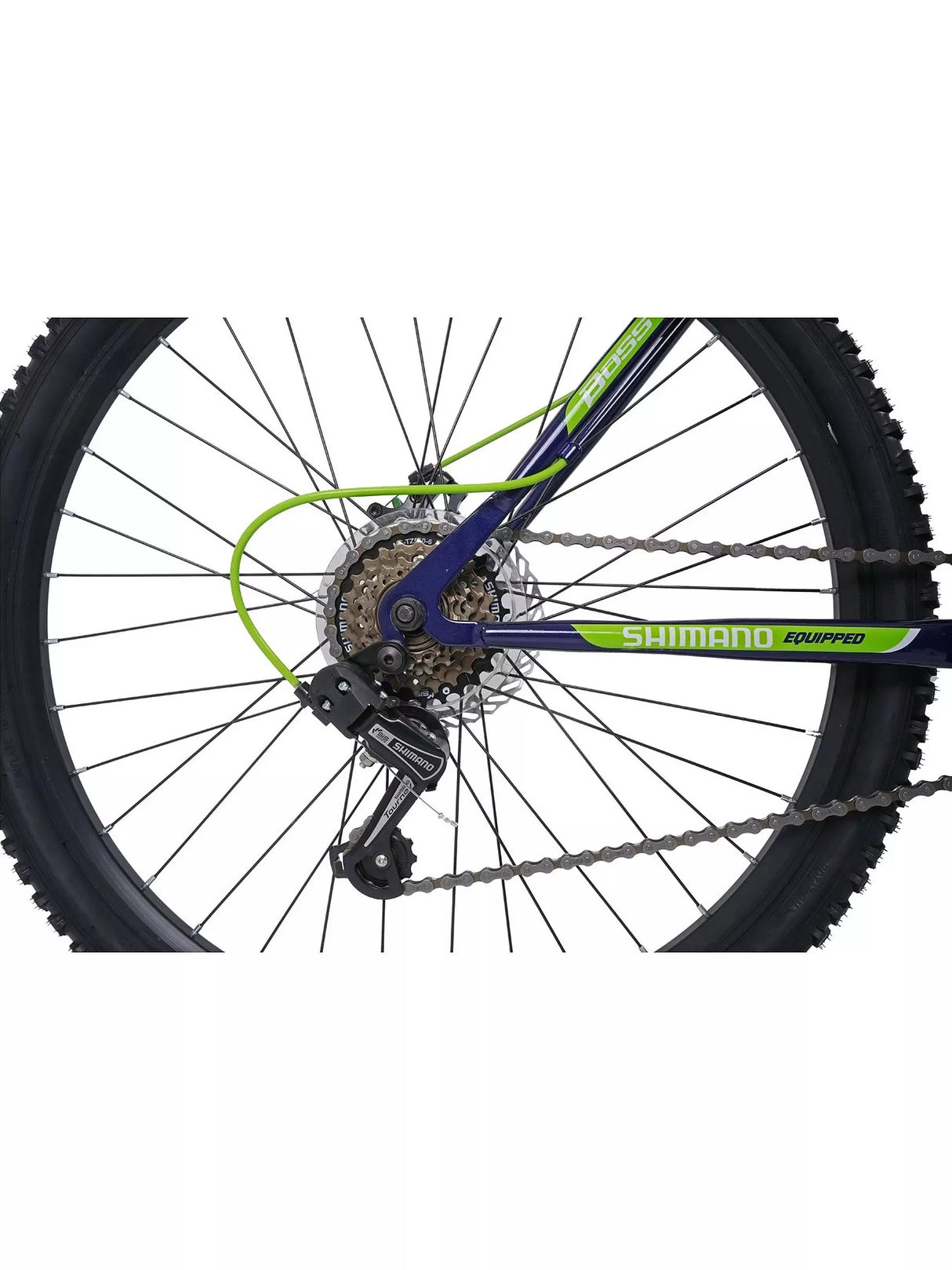 Boss Vortex Mountain Bike 26" Wheels 18 Speed Disc Brakes Mens Blue Medium