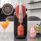 Haden 214829 Frozen Drinks Maker 1.9L Countertop Slush Machine - Black