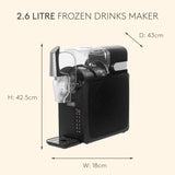 Haden 214829 Frozen Drinks Maker 1.9L Countertop Slush Machine - Black