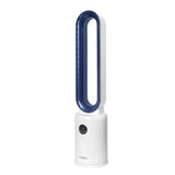 Haden 215024 Efficient 50W Modern Cooling Bladeless Tower Fan - White/Blue