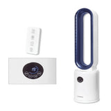 Haden 215024 Efficient 50W Modern Cooling Bladeless Tower Fan - White/Blue
