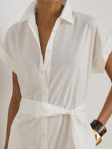 Ralph Lauren Ralila Embroidered Short Sleeve Shirt Dress - White - UK 6