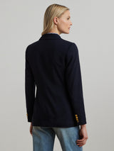 Ralph Lauren Ryen Women's Wool Blend Double Breasted Blazer Navy - Size 6UK