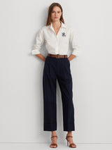 Ralph Lauren Women's Kotto Embroidered Logo Shirt - White - Medium