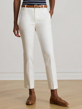Ralph Lauren Women's Lakythia Slim Leg Tailored Trousers - White - UK 10