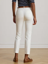 Ralph Lauren Women's Lakythia Slim Leg Tailored Trousers - White - UK 10