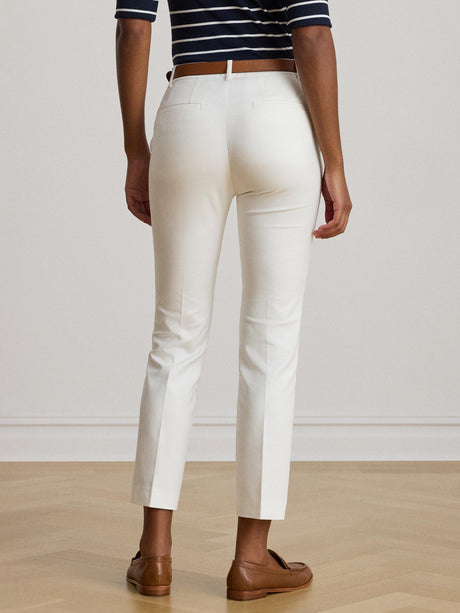 Ralph Lauren Women's Lakythia Slim Leg Tailored Trousers - White - UK 10