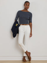 Ralph Lauren Women's Lakythia Slim Leg Tailored Trousers - White - UK 10