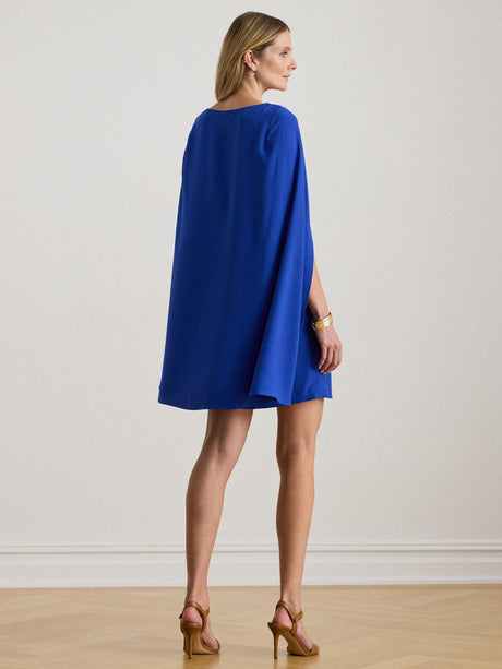 Ralph Lauren Petra Knee Length Plain Cocktail Dress - Royal Blue - Size 12
