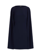 Ralph Lauren Petra Cape Georgette Cocktail Mini Dress - Lighthouse Navy UK 6