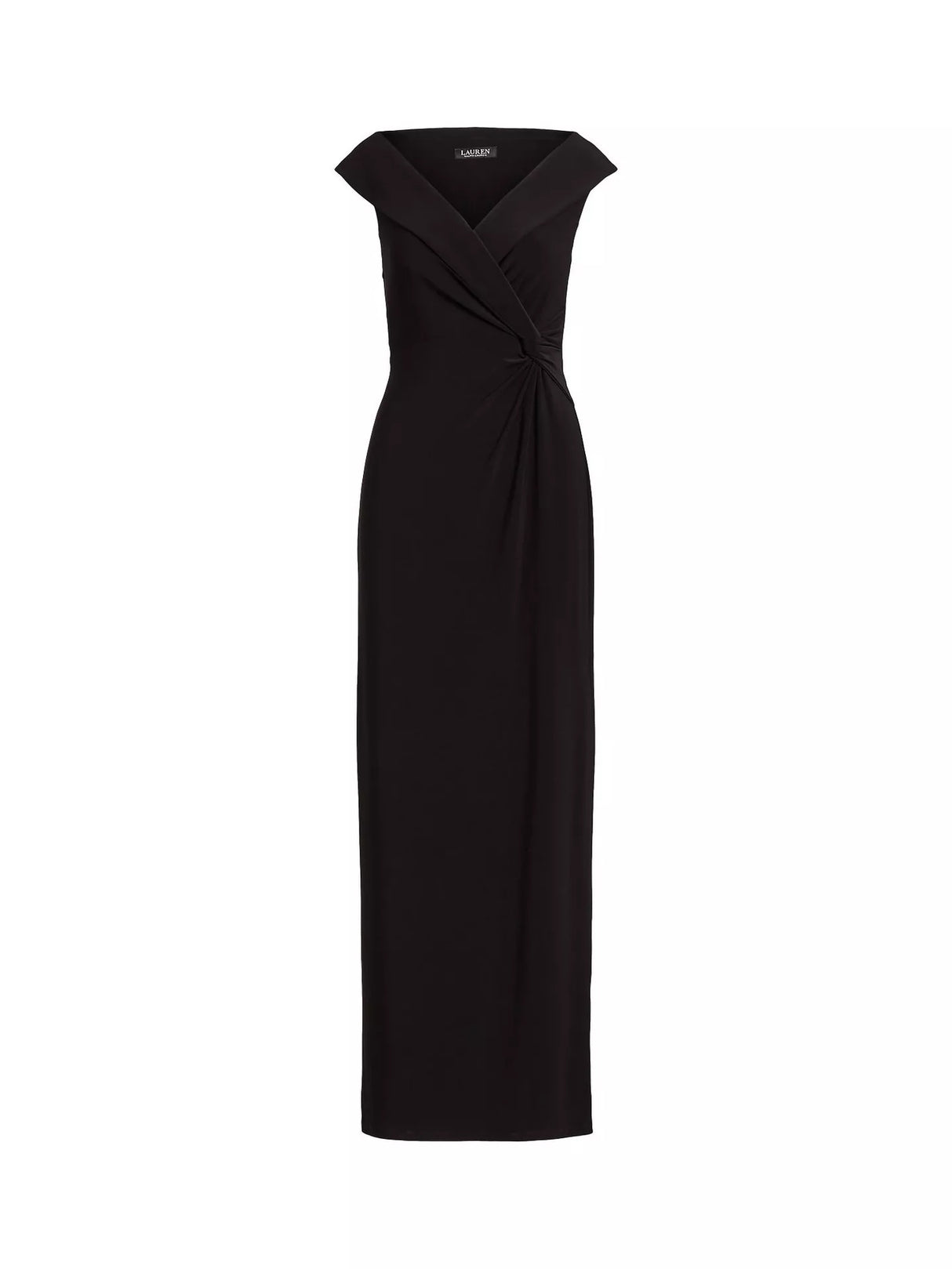 Ralph Lauren Leonidas Floor Length Column Gown Mxi Dress - Black - UK 8