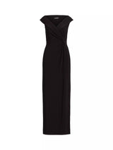Ralph Lauren Leonidas Floor Length Column Gown Mxi Dress - Black - UK 8