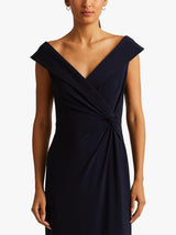 Ralph Lauren Leonidas Womens Polyester Floor Length Column Gown - Size 14